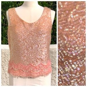 Vintage | Imperial Imports Sequined Beaded Top
